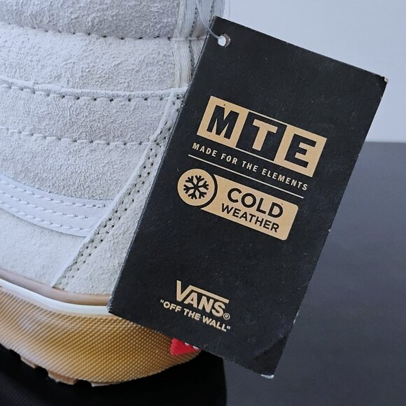 Vans Women Sk8-Hi MTE-2 Waterproof Suede in Warmth & Cheer Cornstalk/Marshmallow - Picture 6 of 15